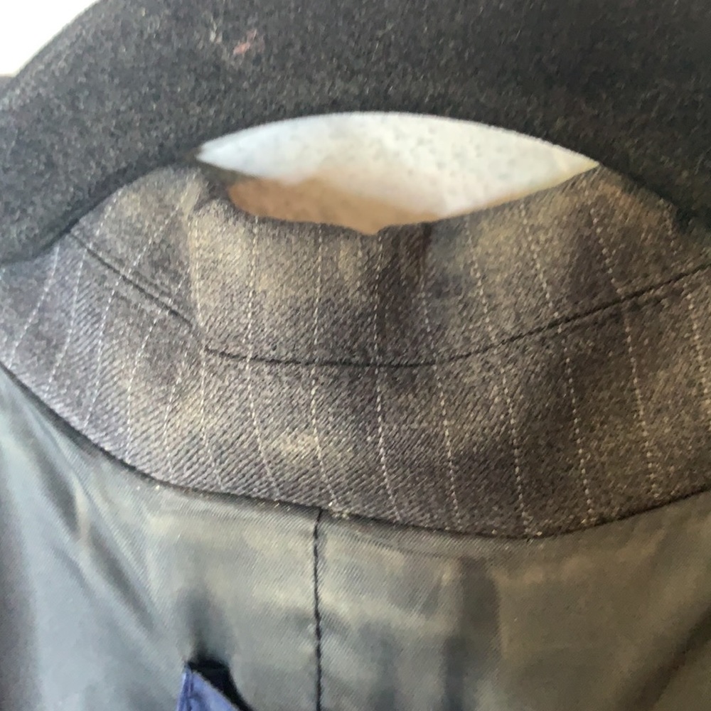 J crew gray wool pinstripe blazer suit jacket 2 - Picture 5 of 6